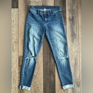 Juicy Couture Blue Ripped & Cuffed Jeans Size 2